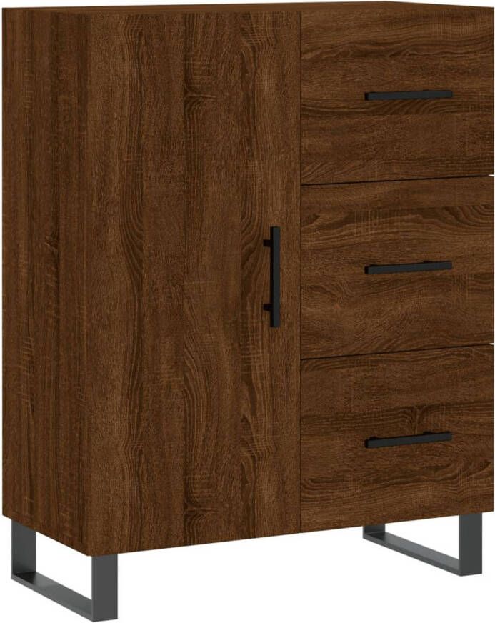 VidaXL -Dressoir-69 5x34x90-cm-bewerkt-hout-bruineikenkleurig