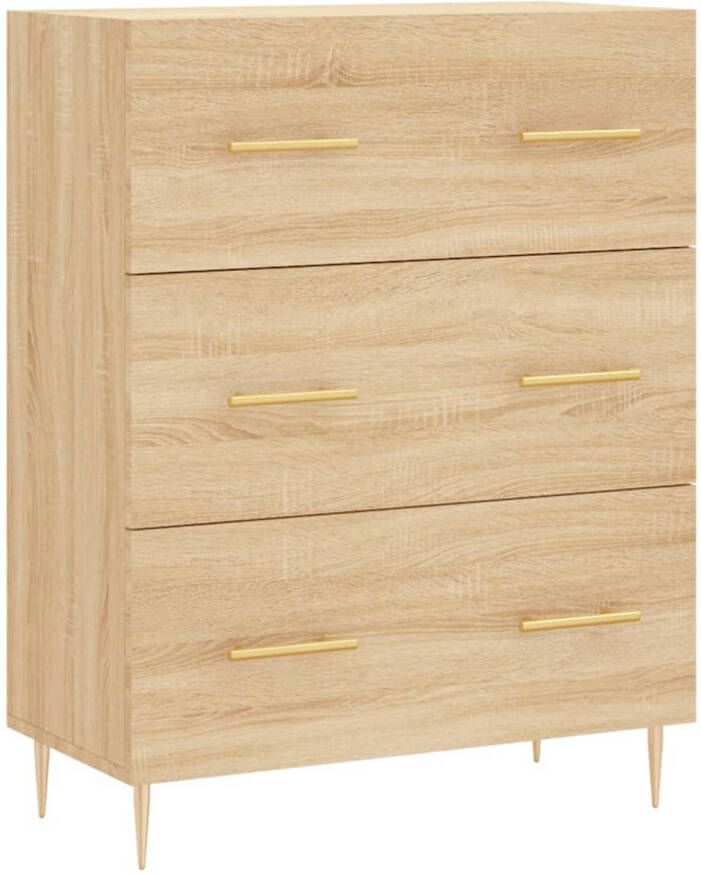 Prolenta Premium INFIORI Dressoir 69 5x34x90 cm bewerkt hout sonoma eikenkleurig - Foto 2