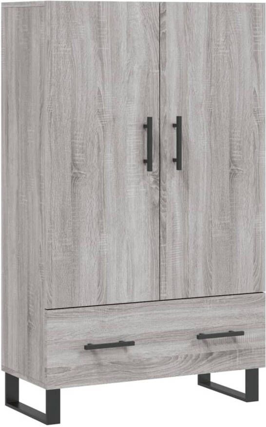 Prolenta Premium INFIORI Hoge kast 69 5x31x115 cm bewerkt hout grijs sonoma eikenkleurig