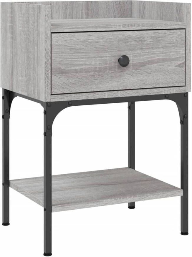 VidaXL -Nachtkastje-40 5x31x60-cm-bewerkt-hout-grijs-sonoma