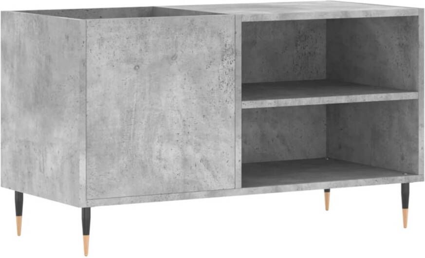 VIDAXL Platenkast 85x38x48 cm bewerkt hout betongrijs