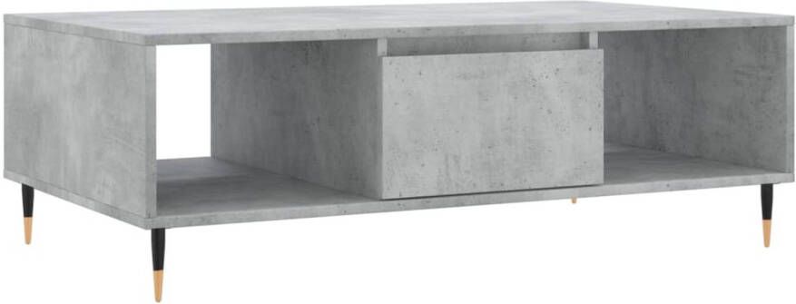 VidaXL -Salontafel-104x60x35-cm-bewerkt-hout-betongrijs - Foto 1