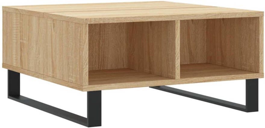 Prolenta Premium INFIORI Salontafel 60x60x30 cm bewerkt hout sonoma eikenkleurig
