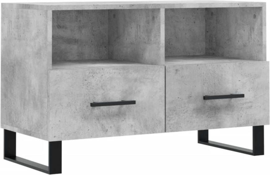 Prolenta Premium INFIORI Tv-meubel 80x36x50 cm bewerkt hout betongrijs - Foto 1