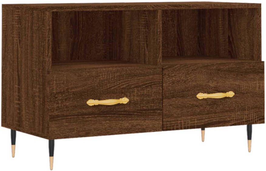 Prolenta Premium INFIORI Tv-meubel 80x36x50 cm bewerkt hout bruineikenkleurig