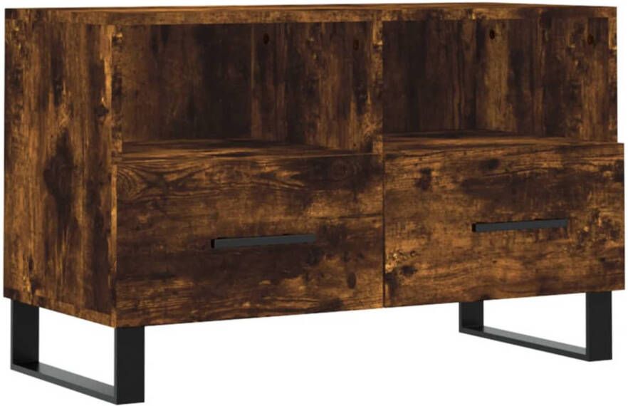 Prolenta Premium INFIORI Tv-meubel 80x36x50 cm bewerkt hout gerookt eikenkleurig
