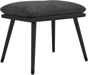 VidaXL -Voetenbank-45x29 5x35-cm-stof-en-kunstleer-donkergrijs