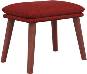 VidaXL -Voetenbank-45x29 5x35-cm-stof-wijnrood