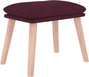 VidaXL Voetenbank 45x29 5x39 Cm Stof Paars