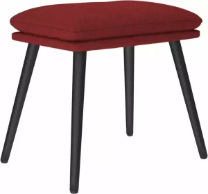 VidaXL Voetenbank 45x29 5x39 cm stof wijnrood