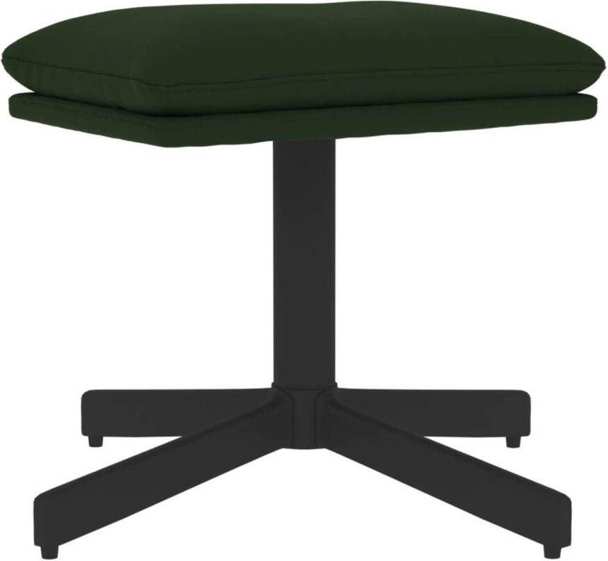 VidaXL -Voetenbank-60x60x36-cm-fluweel-donkergroen
