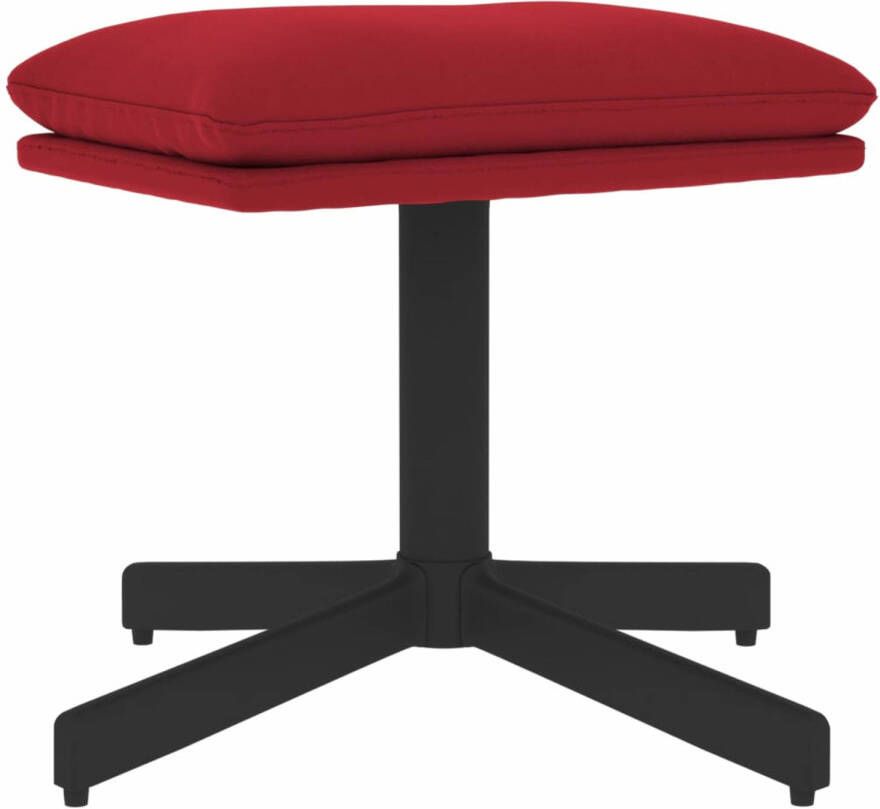 VidaXL -Voetenbank-60x60x36-cm-fluweel-wijnrood