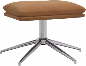 VidaXL Voetenbank 60x60x39 cm microvezelstof taupe