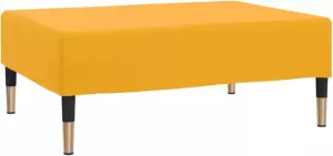 VidaXL Voetenbank 78x56x32 cm fluweel geel