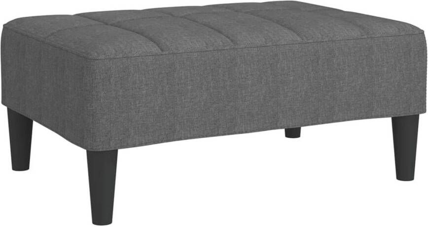 VidaXL Voetenbank 78x56x32 cm stof lichtgrijs