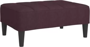 VidaXL Voetenbank 78x56x32 cm stof paars