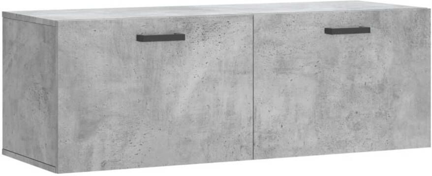 VidaXL -Wandkast-100x36 5x35-cm-bewerkt-hout-betongrijs