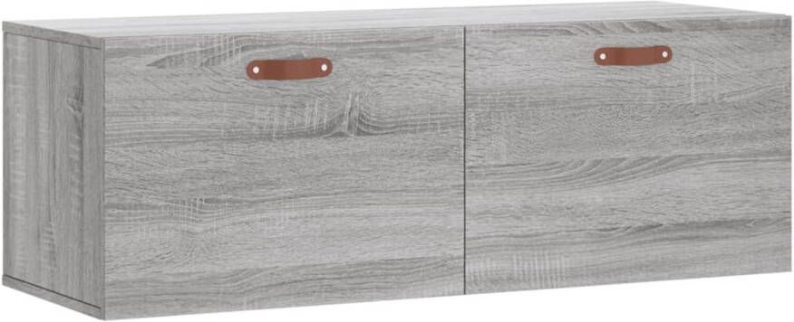VidaXL -Wandkast-100x36 5x35-cm-bewerkt-hout-grijs-sonoma-eikenkleurig