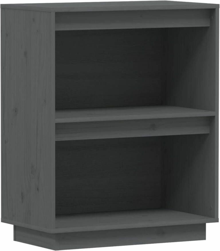 VidaXL -Wandkast-60x34x75-cm-massief-grenenhout-grijs