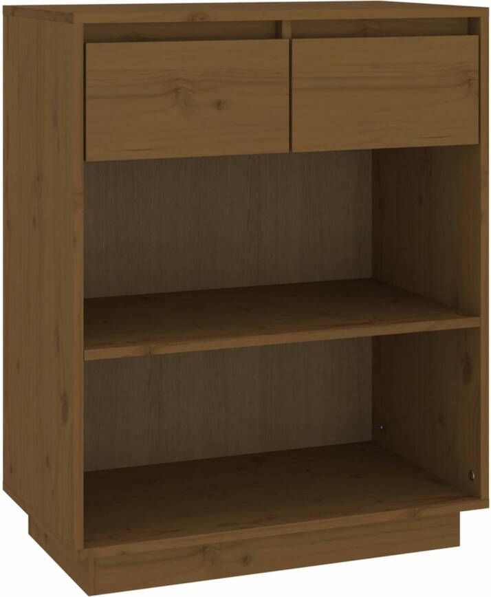 VidaXL -Wandkast-60x34x75-cm-massief-grenenhout-honingbruin