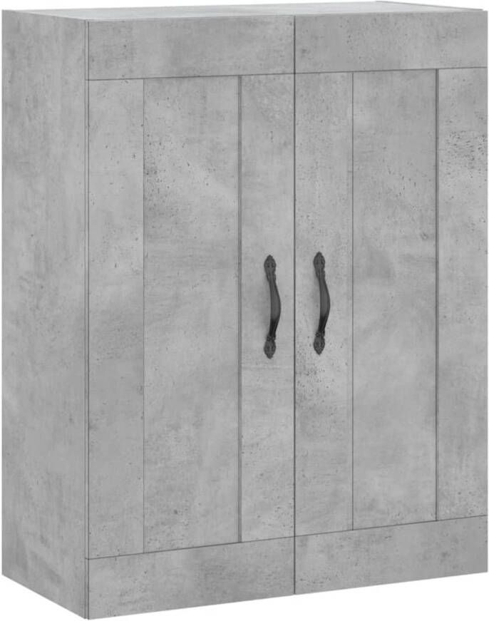 VidaXL -Wandkast-69 5x34x90-cm-bewerkt-hout-betongrijs