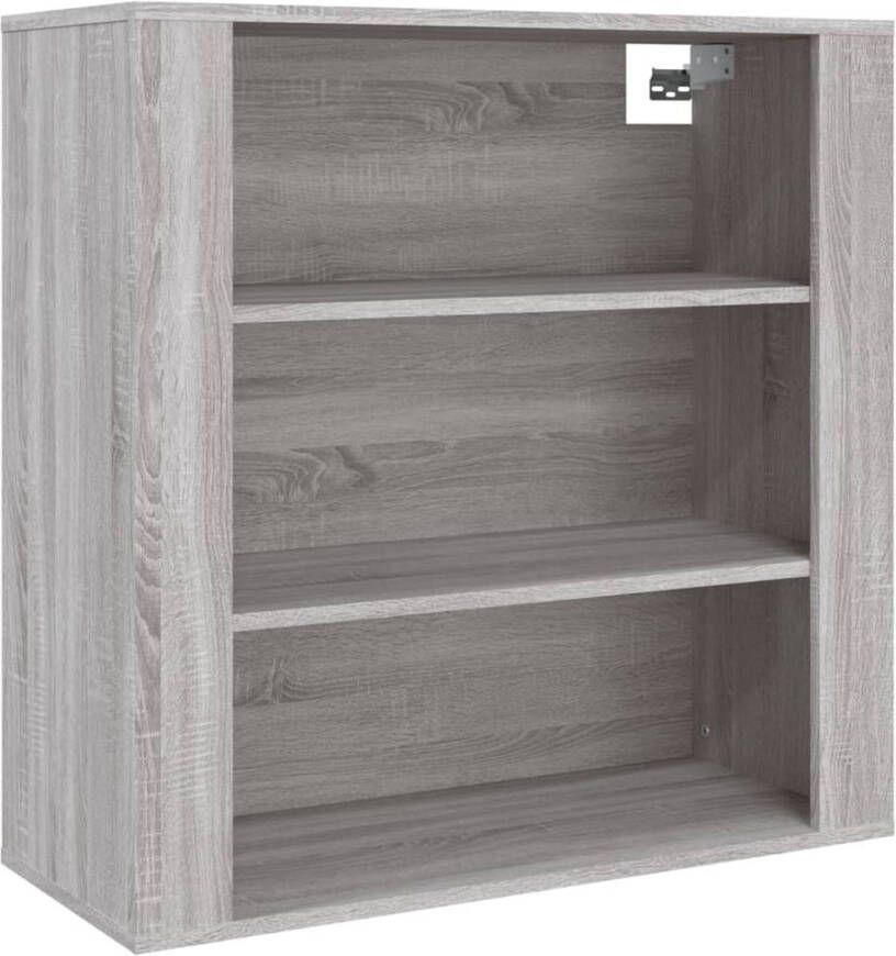 VidaXL -Wandkast-80x33x80-cm-bewerkt-hout-grijs-sonoma-eikenkleurig