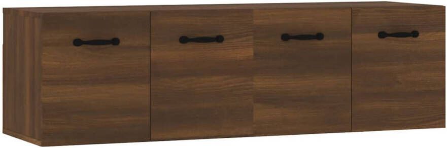 VidaXL -Wandkasten-2-st-80x35x36 5-cm-bewerkt-hout-bruineikenkleurig