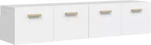 VidaXL Wandkasten 2 st 80x35x36 5 cm bewerkt hout wit