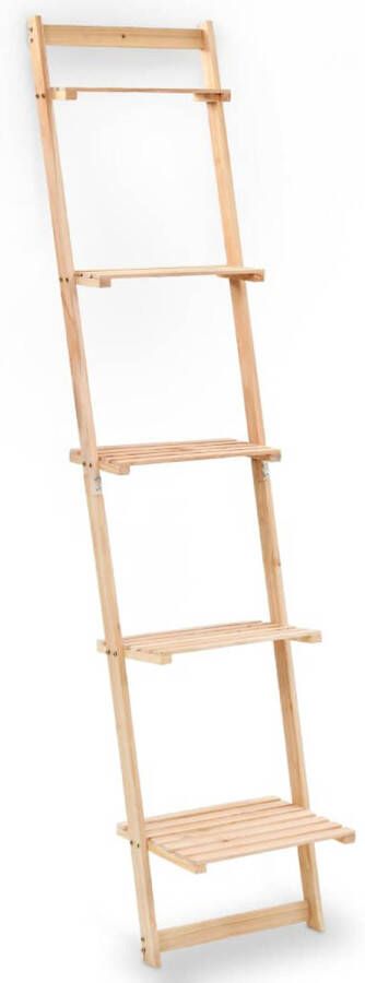 VidaXL -Wandrek-ladder-41 5x30x176-cm-cederhout