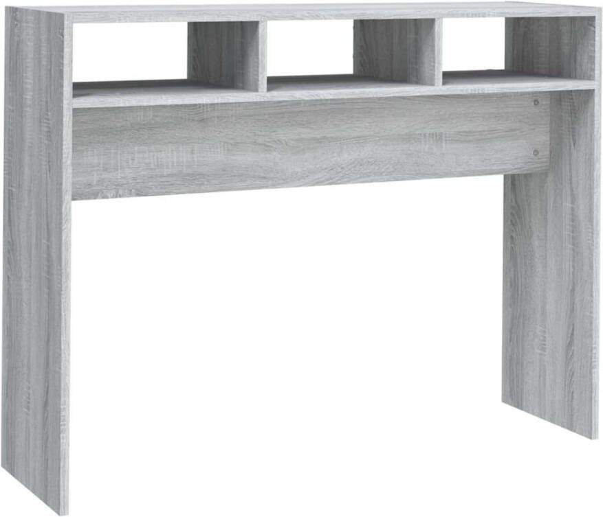 VidaXL -Wandtafel-105x30x80-cm-bewerkt-hout-grijs-sonoma-eikenkleurig