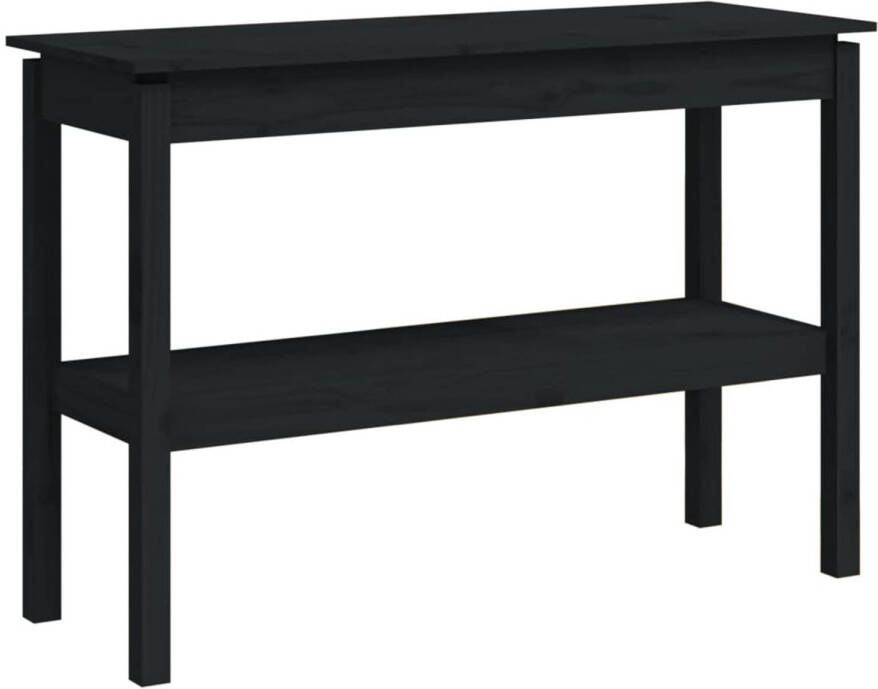 VidaXL -Wandtafel-110x40x75-cm-massief-grenenhout-zwart