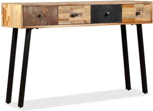 VidaXL -Wandtafel-120x30x76-cm-massief-gerecycled-teakhout