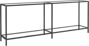 VidaXL Wandtafel 200x35x75 5 cm gehard glas transparant