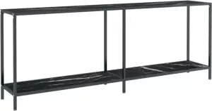 VidaXL Wandtafel 200x35x75 5 cm gehard glas zwart