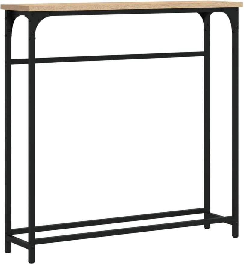 VidaXL -Wandtafel-75x19 5x75-cm-bewerkt-hout-sonoma-eikenkleurig