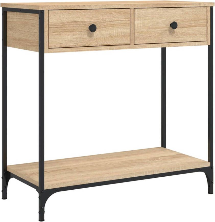 VidaXL -Wandtafel-75x34 5x75-cm-bewerkt-hout-sonoma-eikenkleurig