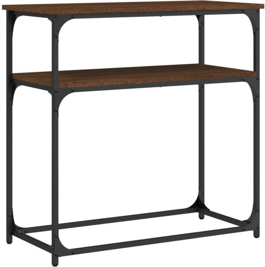 VidaXL -Wandtafel-75x35 5x75-cm-bewerkt-hout-bruin-eikenkleur