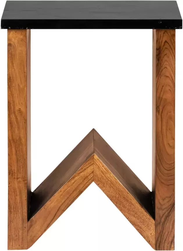 Womo-design bijzettafel W-vorm bruin 45x30x60 cm gemaakt van massief acaciahout