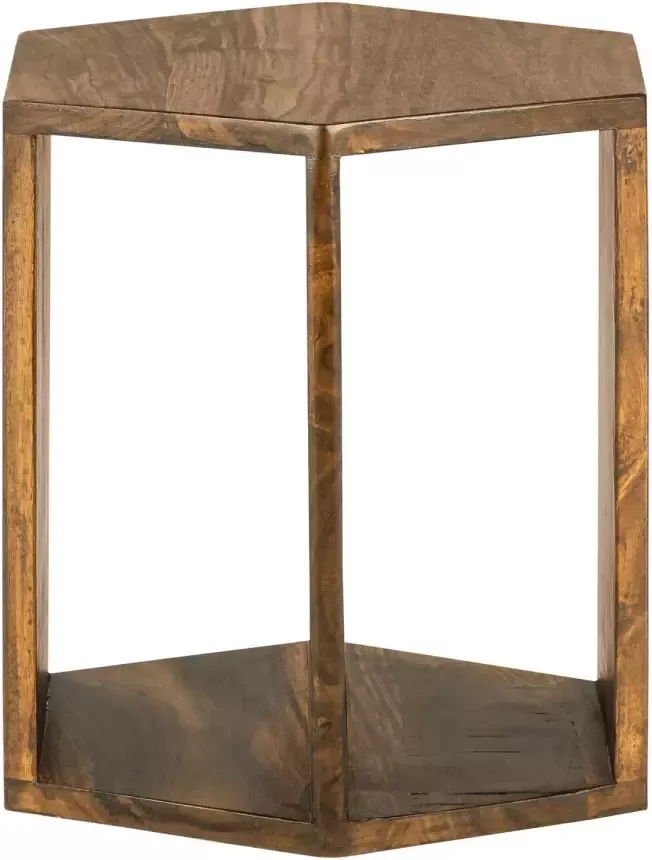 Womo-design Salontafel 30x30x35 cm natuurlijk massief mangohout