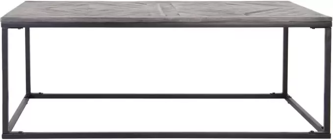 WOMO-Design Salontafel Parket Mango Hout Grijs Massief