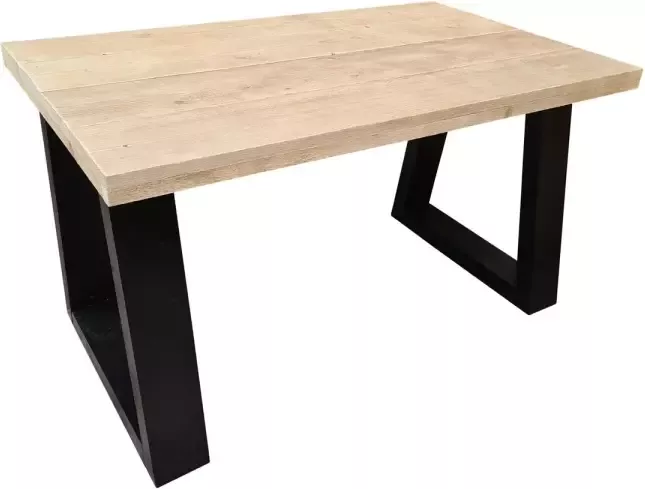 Wood4you Bureau Vancouver steigerhout 120Lx70Dx75H Zwart