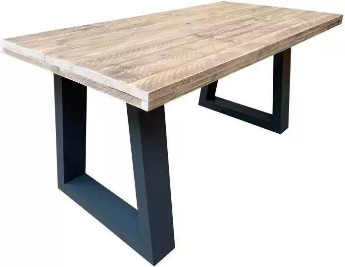 Wood4you Bureau Vancouver steigerhout 180Lx70Dx75H antraciet