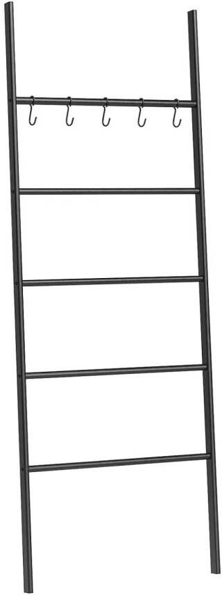 Naamloos Decoratieve ladder Tess H 177 cm zwart