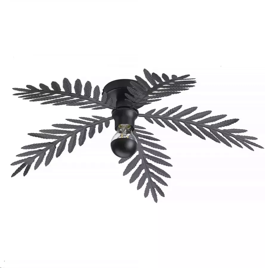 Ylumen Plafondlamp Palm 5 bladen Ø 60 cm zwart - Foto 1