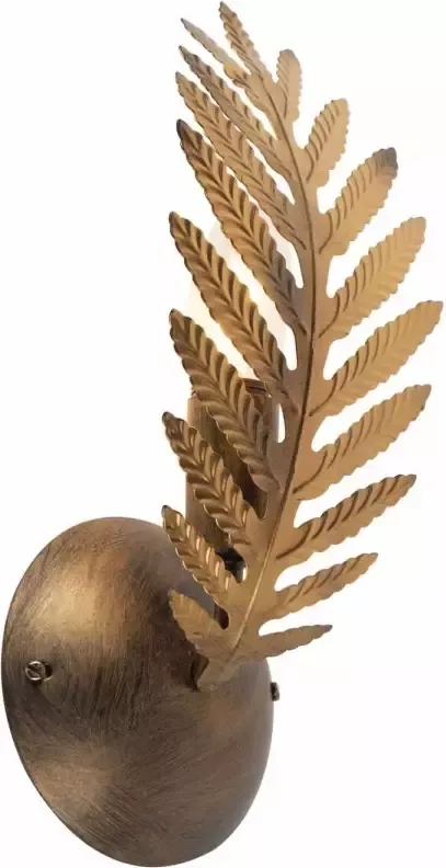 Ylumen Wandlamp Palm 1 blad H 32 cm goud bruin - Foto 1