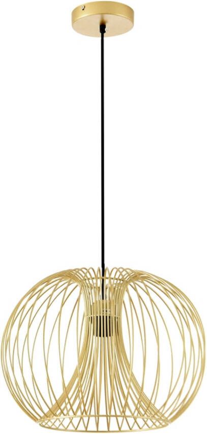 Zenzee Hanglamp Hanglampen eetkamer Lampenkappen hanglampen Plafondlampen Staal Goud Ø 37 x 150 h cm