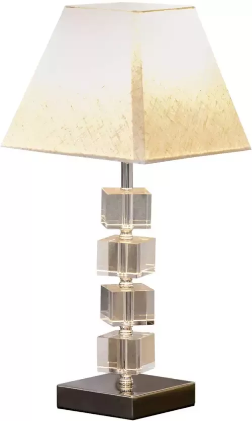 NiceGoodz Tafellamp Lampen Tafellamp woonkamer slaapkamer Stoffen lampenkap Modern Kristallen - Foto 1