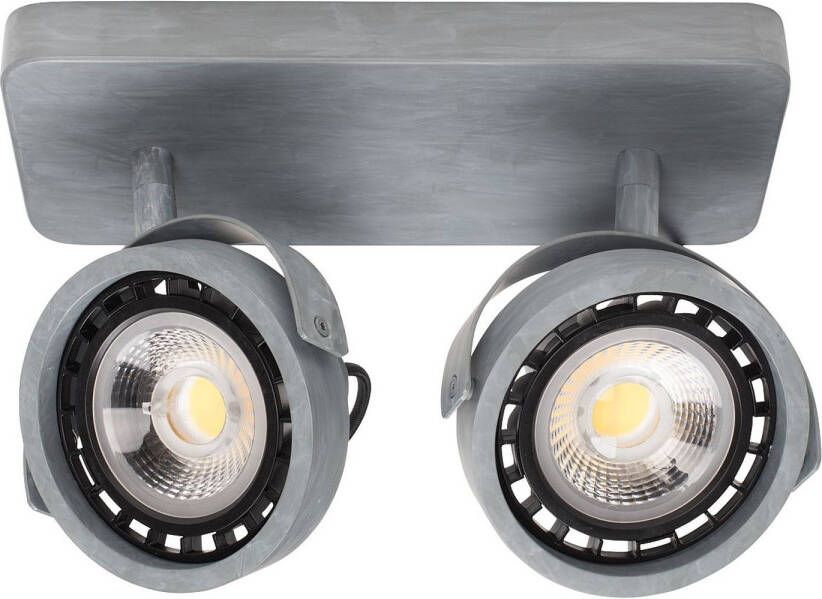 Zuiver Dice-2 Plafondspot DTW Dim To Warm Dimbare LED Gegalvaniseerd Grijs