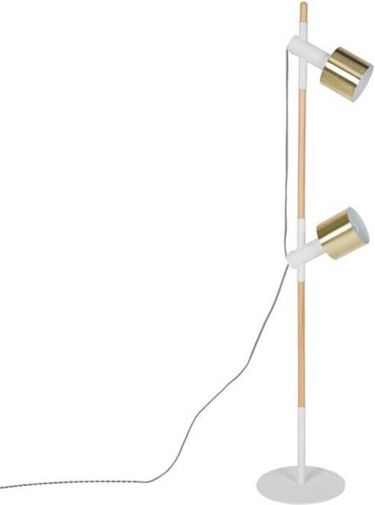 Zuiver Verstelbare Vloerlamp Ivy 2-lamps Goud Wit - Foto 1