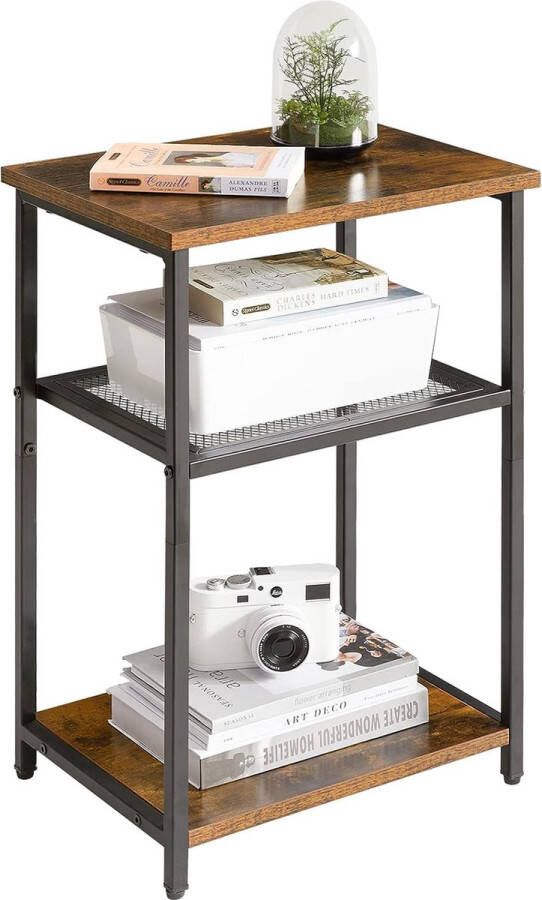 0nbekend Bijzettafel nachtkastjes met 3 niveaus kleine salontafel TMJ403H